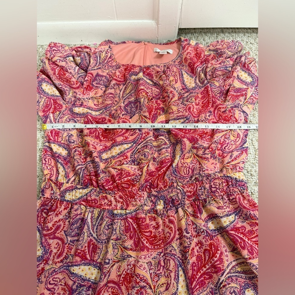 London Times  Paisley Midi Dress in Pink size 16 - Picture 8 of 10